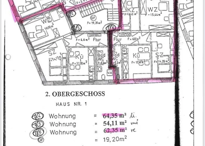 Wieko Leibnizstr. H1, 2.og Rechts Appartamento